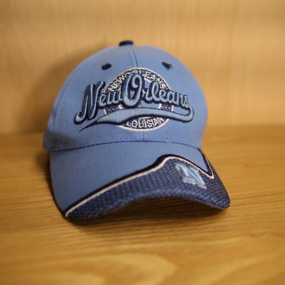 Vtg New Orleans Louisiana Hat Light Blue Embroidered Adjustable Cap - Picture 3 of 6